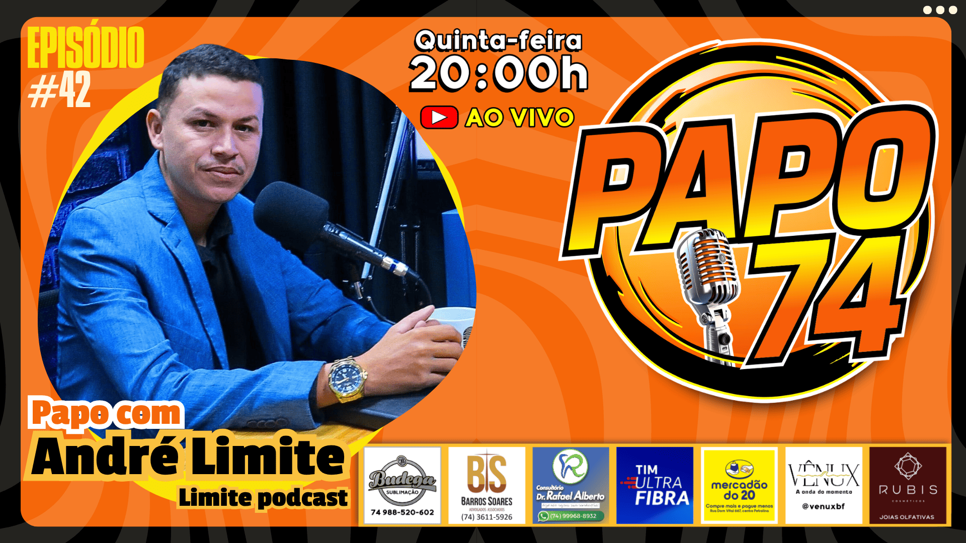 EPISÓDIO 42 – ANDRÉ LIMITE FALA SOBRE FÉ, FAMÍLIA E PODCAST! 🙏🎙️🔥