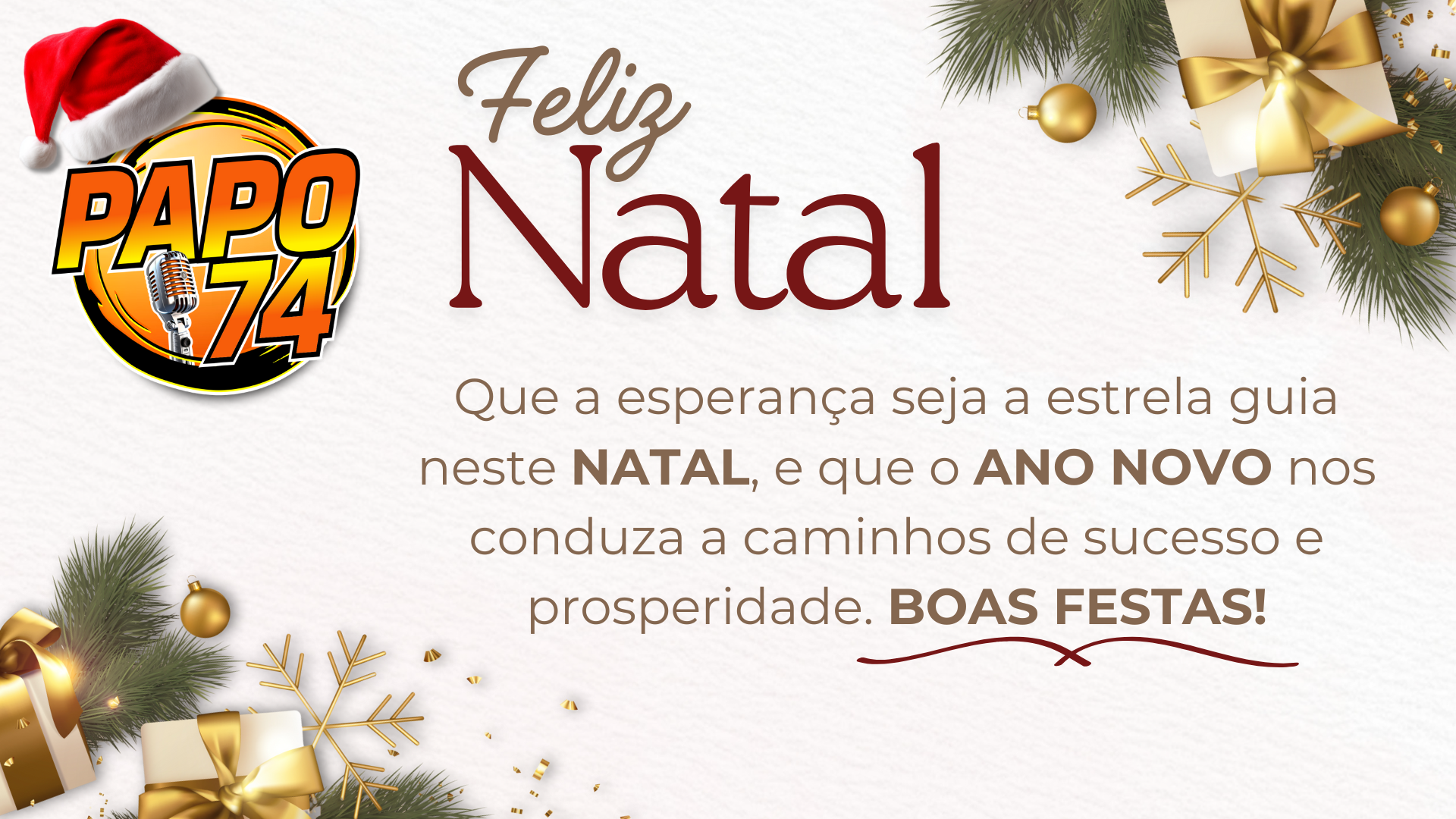FELIZ NATAL, FAMÍLIA 74! 🎄🧡