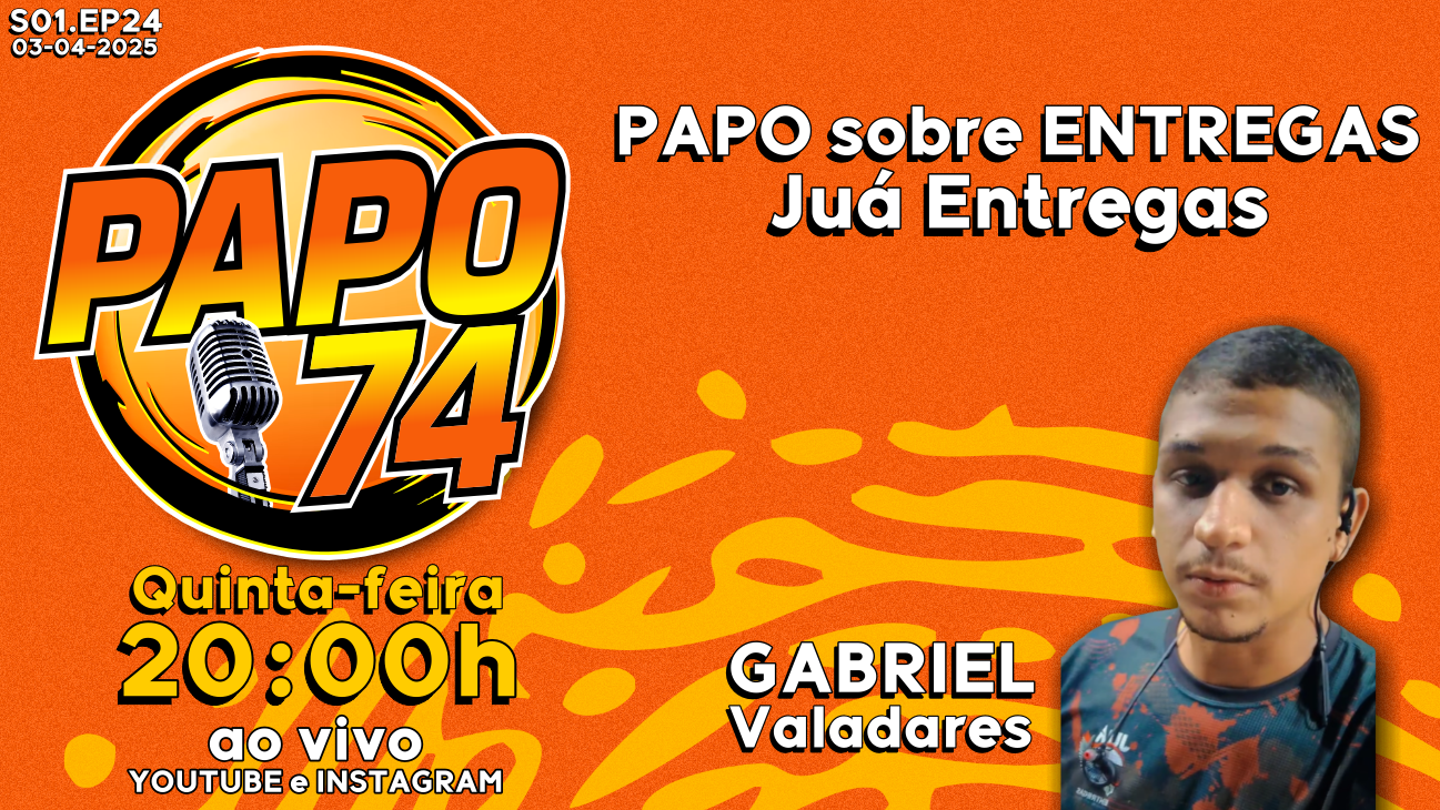 EPISÓDIO 24 – JUÁ ENTREGAS UM PAPO SOBRE COMO É A VIDA DE ENTREGADOR! 🛵🔥