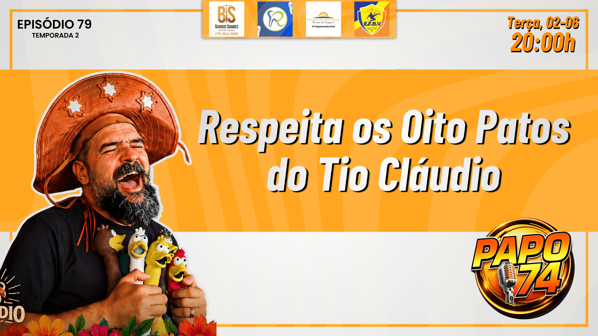 Respeita os Oito Patos do Tio Cláudio | PAPO 74 #79